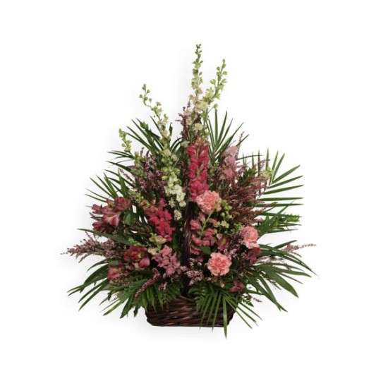 Le panier rose écarlate Le panier rose écarlate